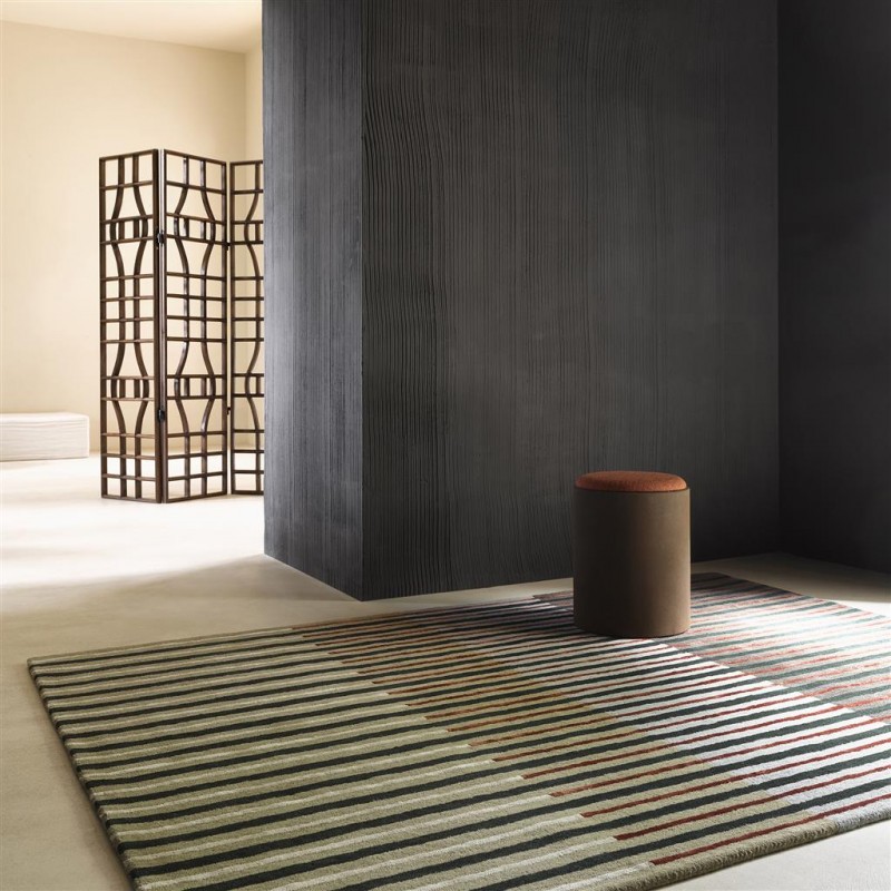 Tapis moderne haut de gamme en laine et viscose Decor Proof