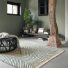 Tapis de salon haut de gamme pure laine vert Atelier Twill