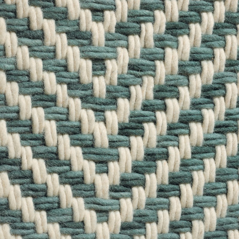 Tapis de salon haut de gamme pure laine vert Atelier Twill