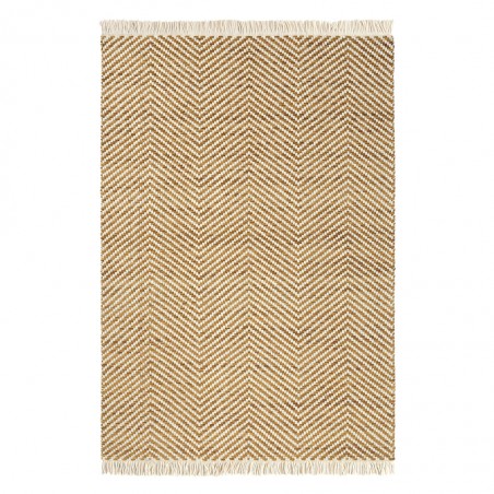 Tapis de salon haut de gamme pure laine jaune Atelier Twill