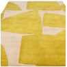 Tapis contemporain tufté main en polypropylène recyclé jaune Richmond