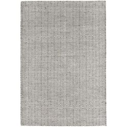 Tapis de salon à chevrons Noir et Blanc Graphique
