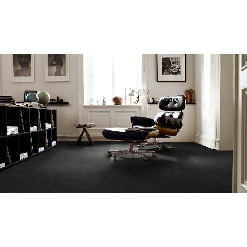 Tapis sur Mesure Noir gamme Safira bureau