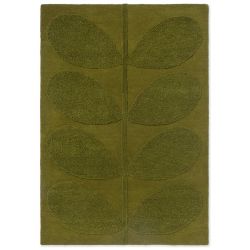 Tapis en laine fleurs vertes Solid Stem Fern