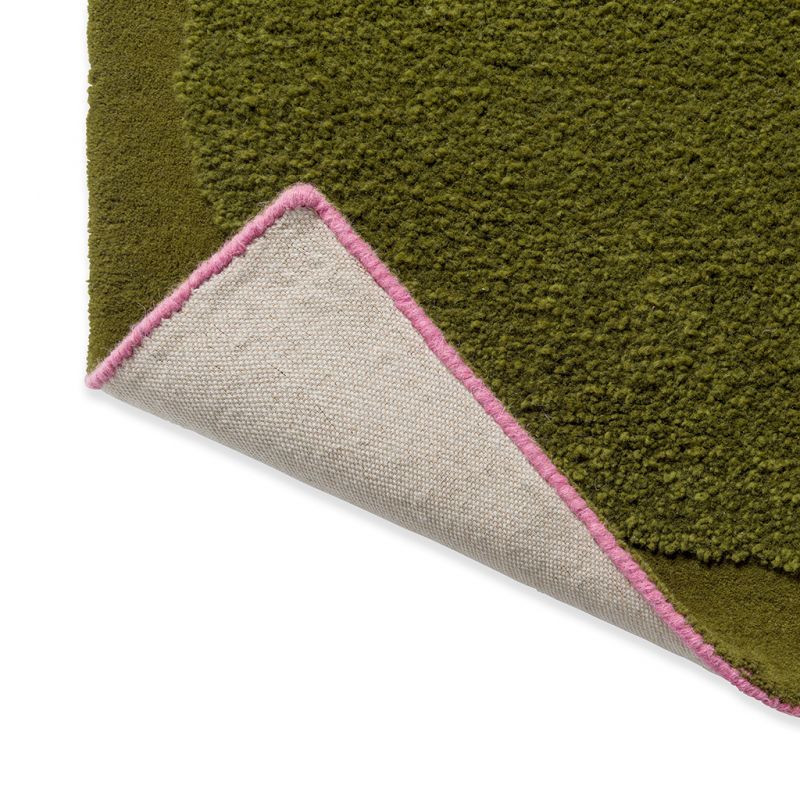 Tapis en laine fleurs vertes Solid Stem Fern