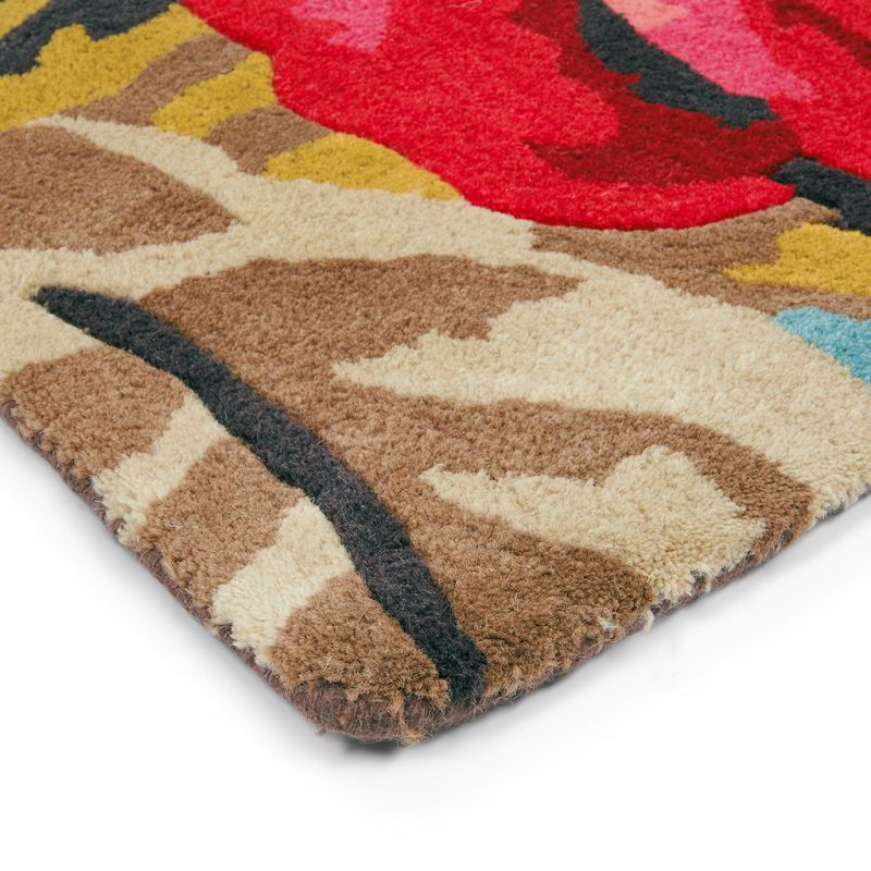 Tapis haut de gamme fleuri en pure laine Stapleton Park Rosewood