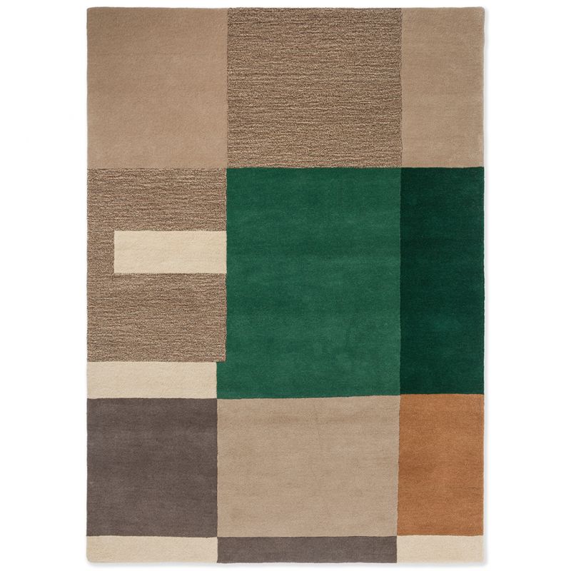 Tapis design haut de gamme pure laine Decor Bass Silent Beige