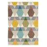 Tapis de salon moderne en laine coloré Estella Vases