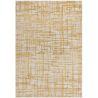 Tapis moderne abstrait ocre et blanc Brasilia