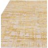 Tapis moderne abstrait ocre et blanc Brasilia