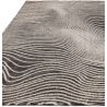 Tapis design abstrait noir et blanc Magnitude Brasilia