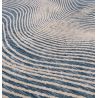 Tapis design abstrait bleu et blanc Magnitude Brasilia