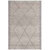 Tapis moderne en microfibre gris Diamant Brasilia