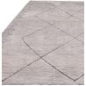 Tapis moderne en microfibre gris Diamant Brasilia