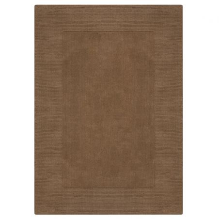 Tapis classique en laine marron Tuscany