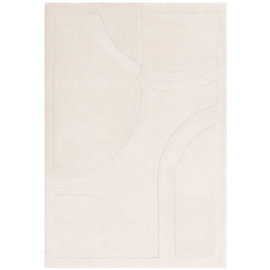 Tapis de salon en laine de Nouvelle Zelande Blanc cassŽ Organia Movement