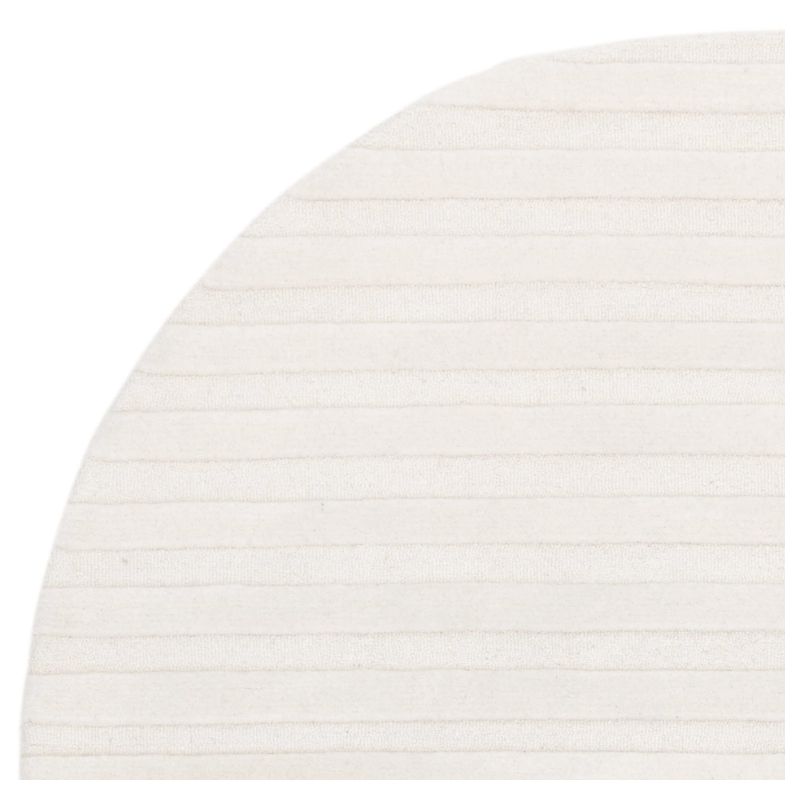 Tapis de salon original en pure laine Blanc cassé Organia Dome detail