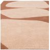 Tapis de salon moderne pure laine terracotta et rose blush Colombia Collage motifs