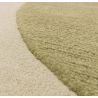 Tapis de salon pure laine vert Colombia Reflect