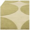 Tapis de salon pure laine vert Colombia Reflect
