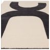 Tapis de salon pure laine noir et ivoire Colombia Balance zoom