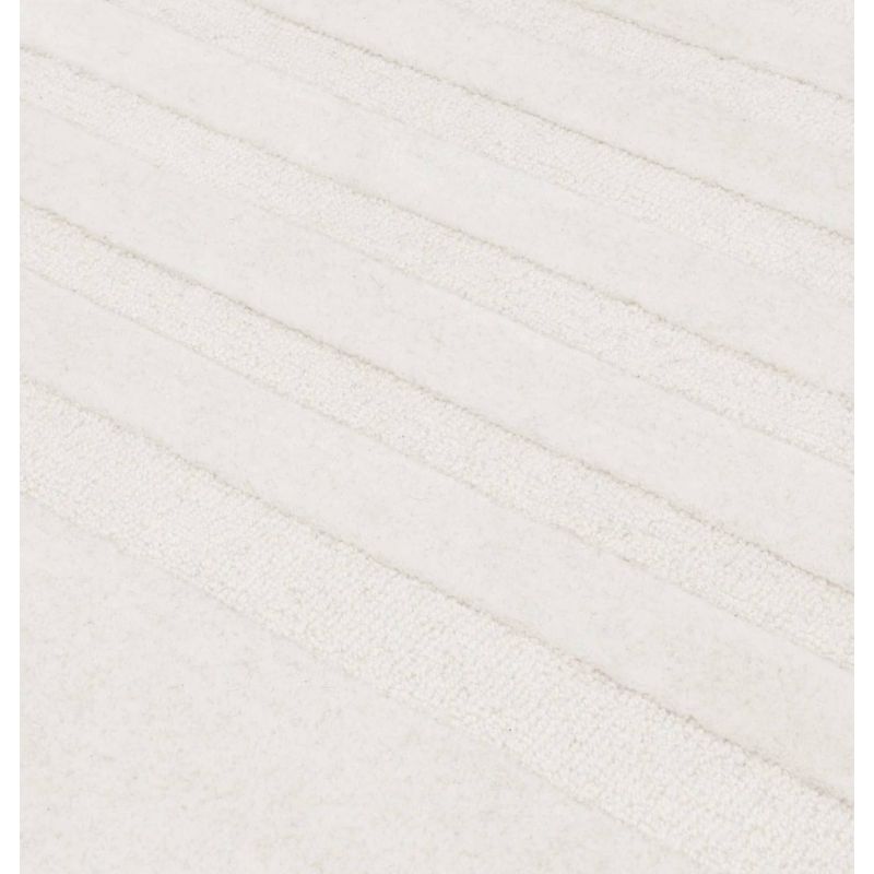 Tapis de salon original en pure laine Blanc cassé Organia Dome