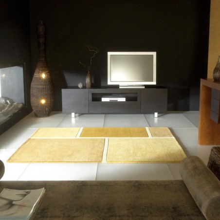 Tapis Contemporain en laine Field Beige par Carving Tapis Contemporain en laine Field Beige par Carving