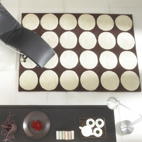Tapis Design Impex Marron et Beige par Carving Tapis Design Impex Marron et Beige par Carving