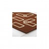 Tapis Intersection Marron par Carving Tapis Intersection Marron par Carving