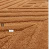 Tapis moderne en relief en laine terracotta Halifax zoom