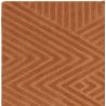 Tapis moderne en relief en laine terracotta Halifax detail