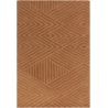 Tapis moderne en relief en laine terracotta Halifax
