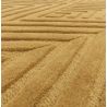 Tapis moderne en relief en laine ocre Halifax