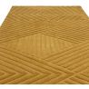 Tapis moderne en relief en laine ocre Halifax dessins