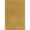 Tapis moderne en relief en laine ocre Halifax