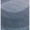 Tapis ovale en laine et viscose Bleu Hugh