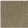 Tapis moderne motifs ronds en relief laine vert sauge Honiara zoom
