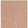 Tapis moderne motifs ronds en relief laine rose blush Honiara zoom