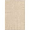 Tapis moderne motifs ronds en relief laine sable Honiara