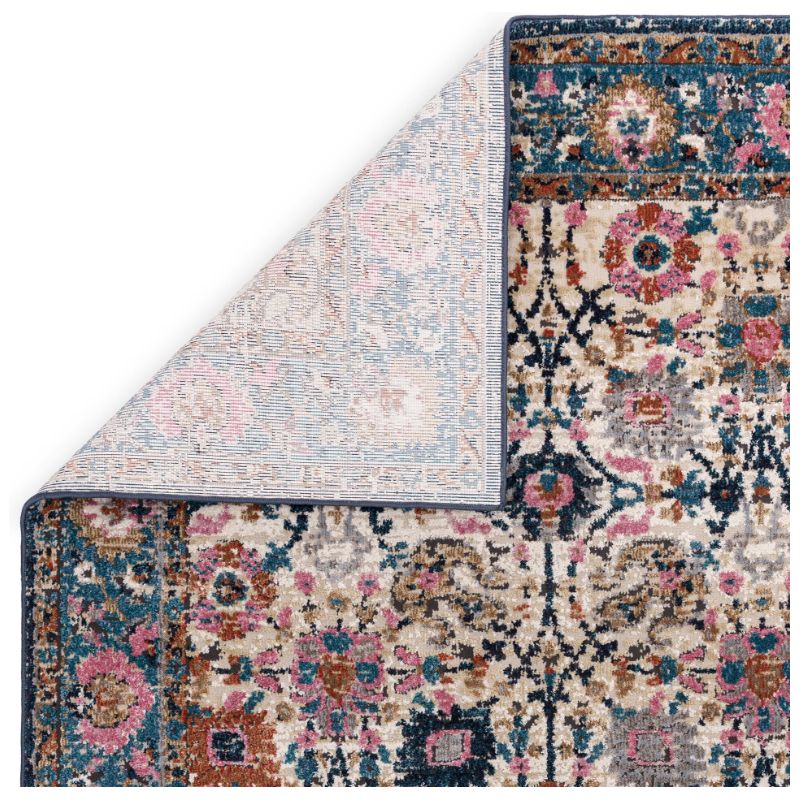 Tapis de salon pure laine motifs persans Sarab Zenobia dos