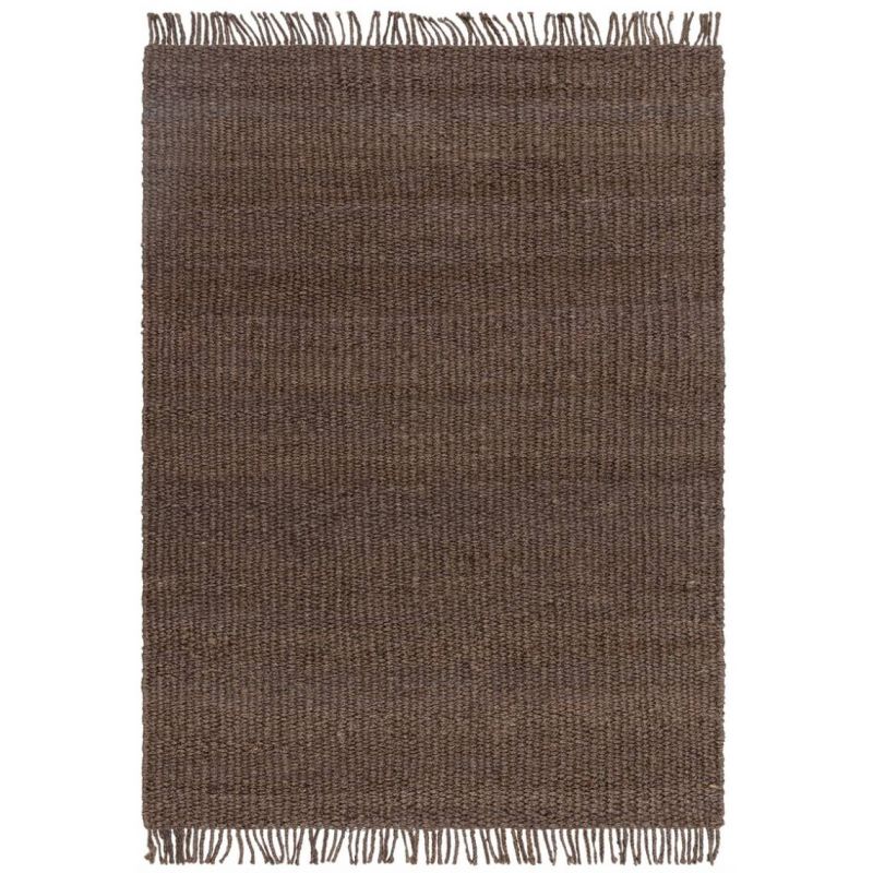 Tapis fait main en jute marron Gaia