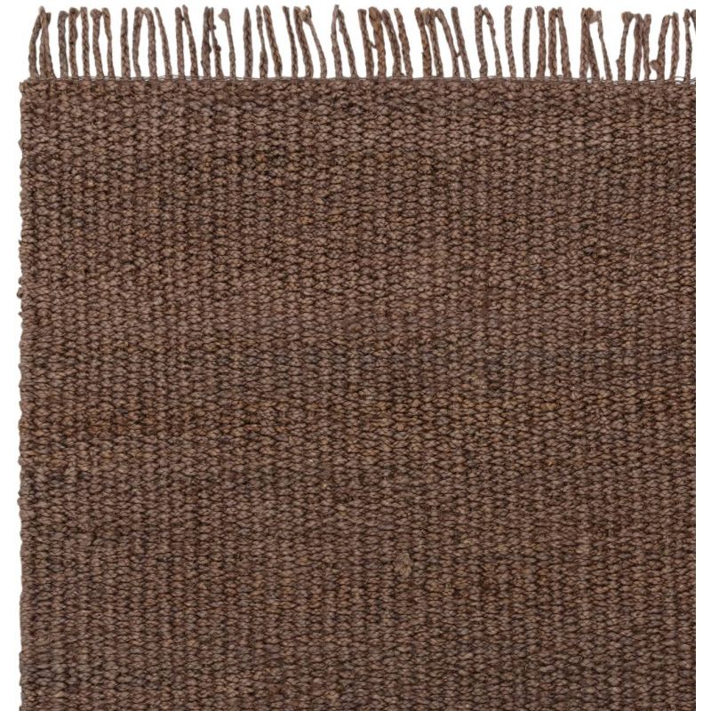 Tapis fait main en jute marron Gaia