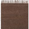 Tapis fait main en jute marron Gaia