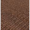 Tapis fait main en jute marron Gaia