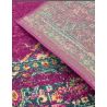 Tapis motif medaillon fuschia Cuzco dos