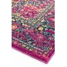 Tapis motif medaillon fuschia Cuzco détail
