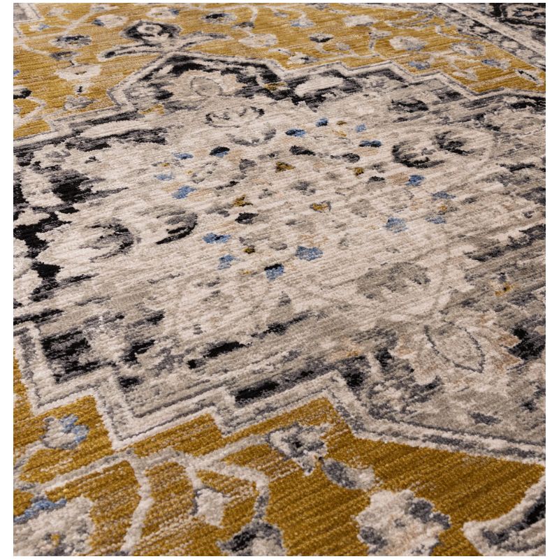 Tapis classique polyester motifs persans Gold Signature medaillon