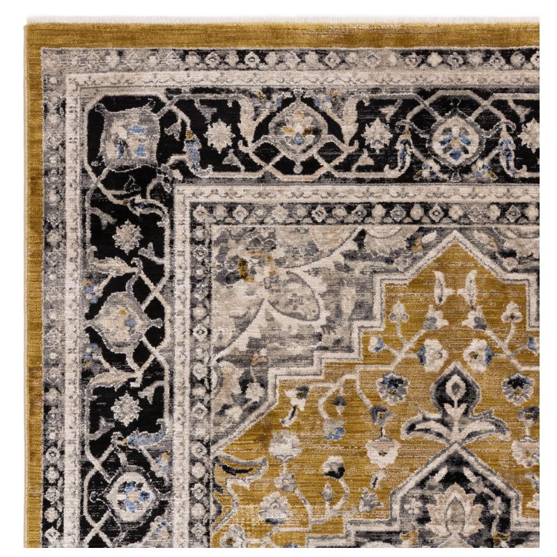 Tapis classique polyester motifs persans Gold Signature angle