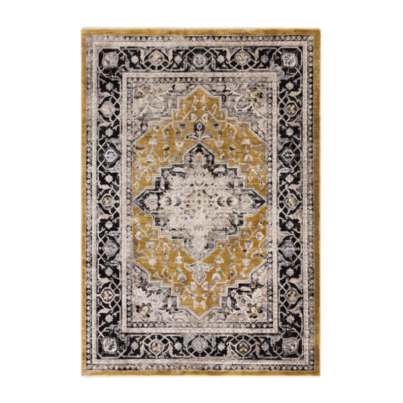 Tapis classique polyester motifs persans Gold Signature