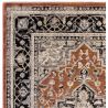Tapis classique polyester motifs persans Terracotta Signature angle